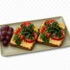 Torrada Com Húmus , Tomate E Salsa 🌱